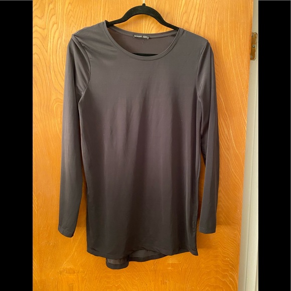 Zara | Tops | Zara Long Sleeve Silky Tee S | Poshmark